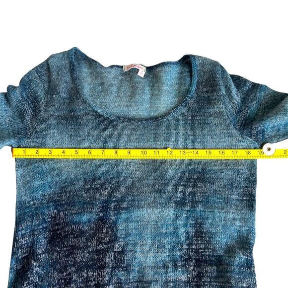 Fresh Produce Womens Lightweight Open Knit‎ Long Sleeve Top Blue Size XL - Picture 7 of 9